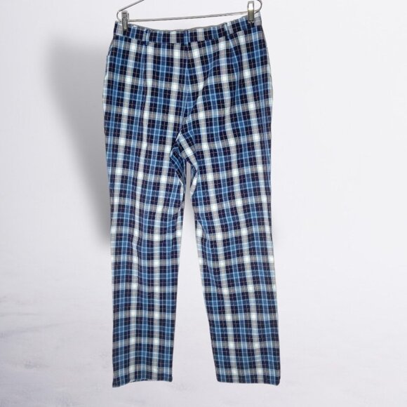 Gardeur Men's Blue Plaid Slim-Line Trousers Size 32 - Picture 2 of 4